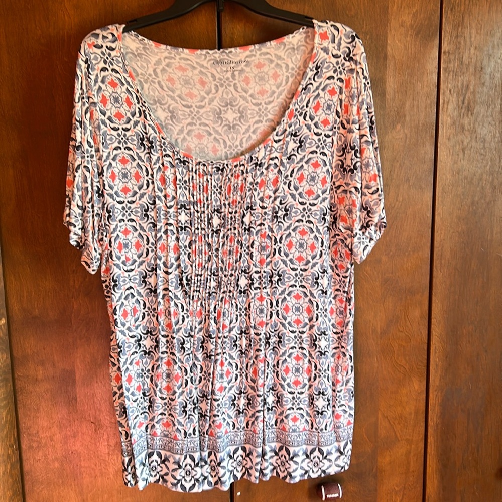 Croft & Barrow. women’s shirt sleeve blouse. Very comfy size 1X